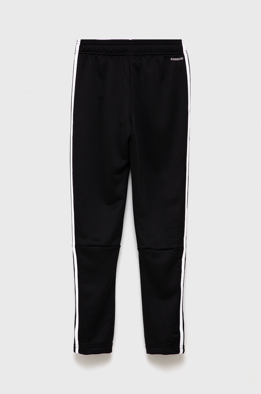 

Детские брюки adidas Performance GN1464 цвет чёрный с аппликацией