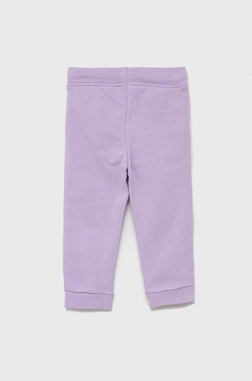 

Детские хлопковые брюки United Colors of Benetton цвет фиолетовый гладкие