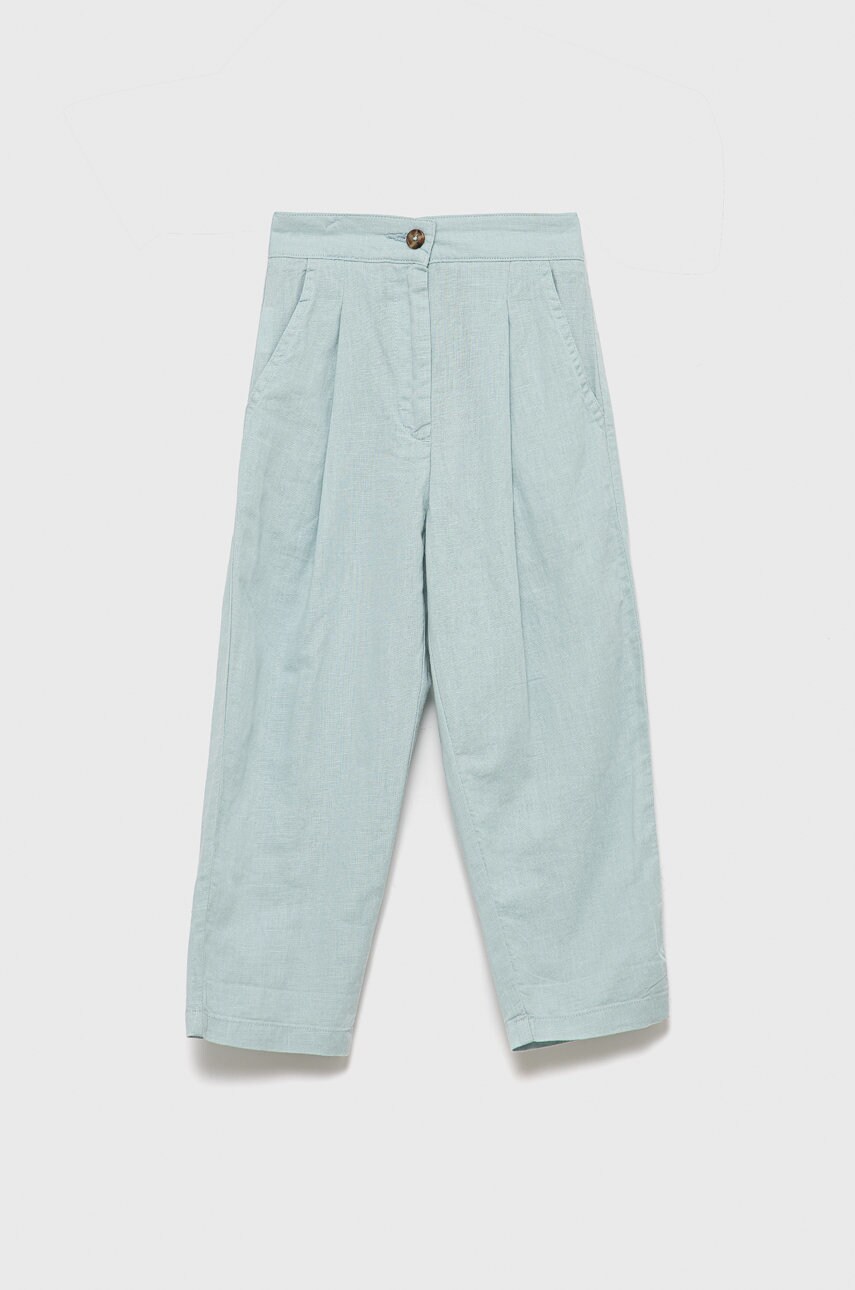 United colors of benetton pantaloni cu amestec de in pentru copii neted