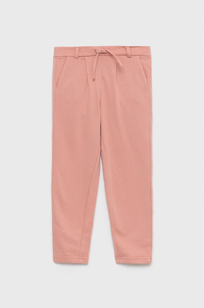 Kids Only pantaloni de trening pentru copii culoarea roz, neted