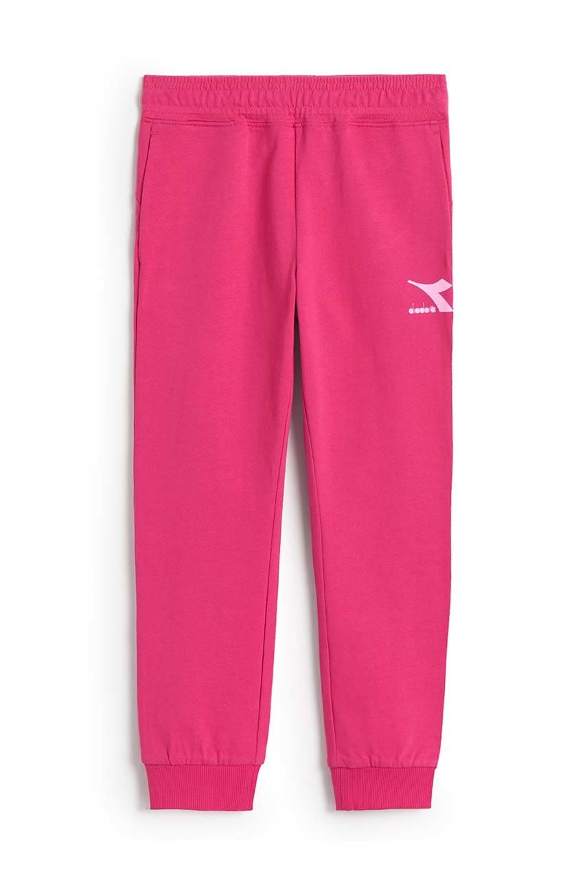 Diadora pantaloni de trening pentru copii culoarea violet, neted