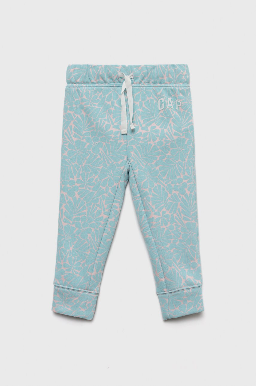 Gap pantaloni de trening culoarea turcoaz, modelator