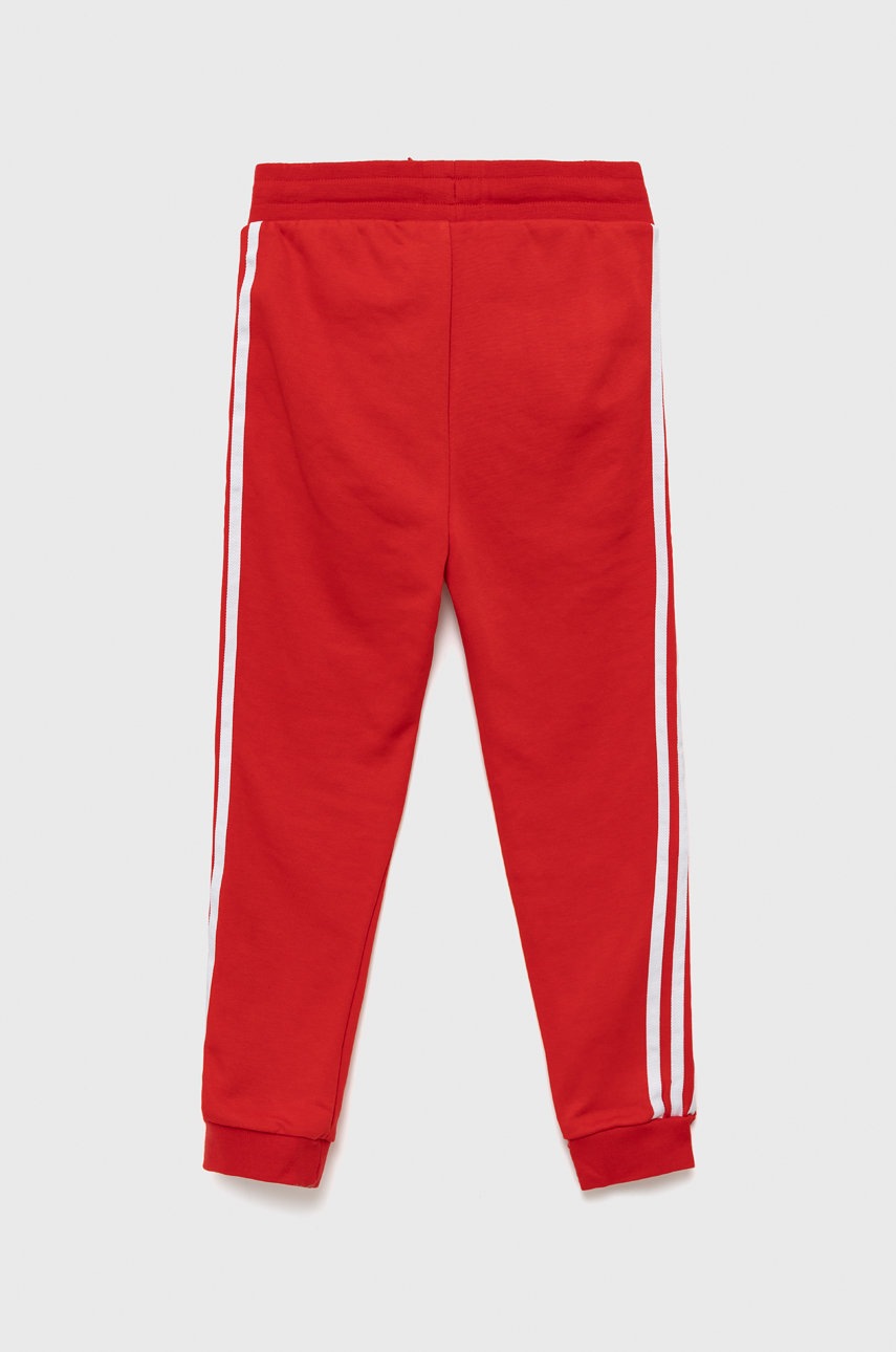 

Дитячі штани adidas Originals HD2037 колір червоний з аплікацією