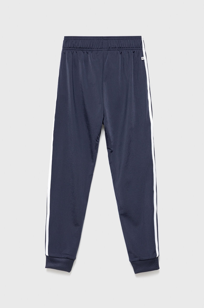 

Дитячі спортивні штани adidas Originals HD2045 колір синій з аплікацією