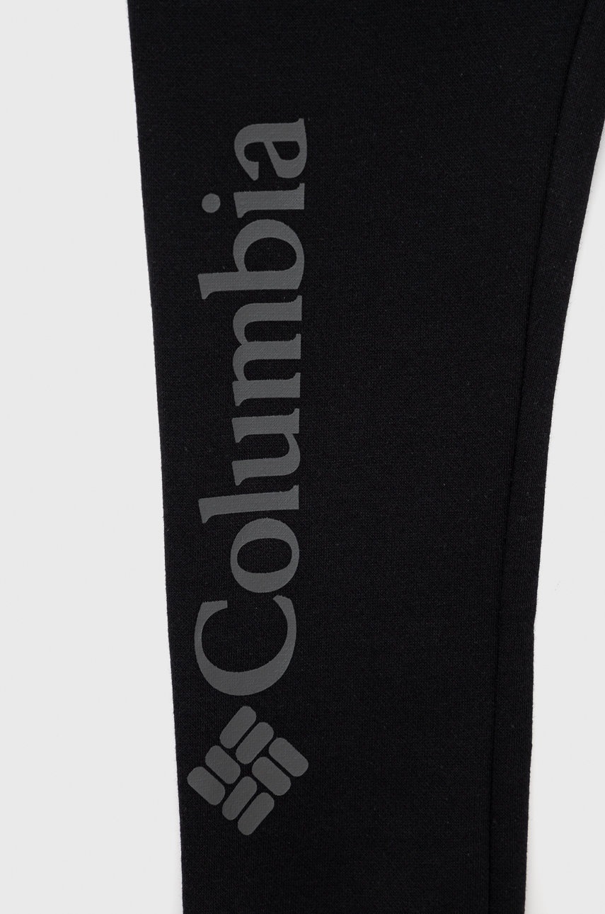 

Дитячі штани Columbia колір чорний з принтом