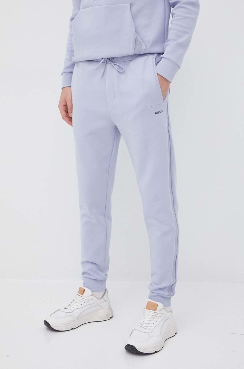 Boss pantaloni boss athleisure barbati, cu imprimeu