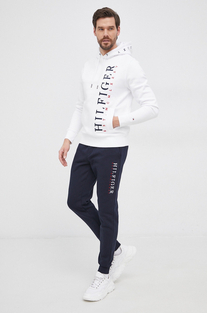 

Панталон Tommy Hilfiger мъжки в тъмносиньо с апликация, Тъмносин