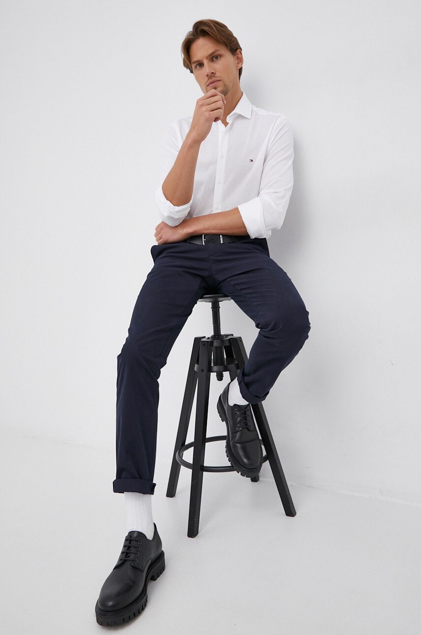 

Штани Tommy Hilfiger чоловічі колір синій фасон chinos