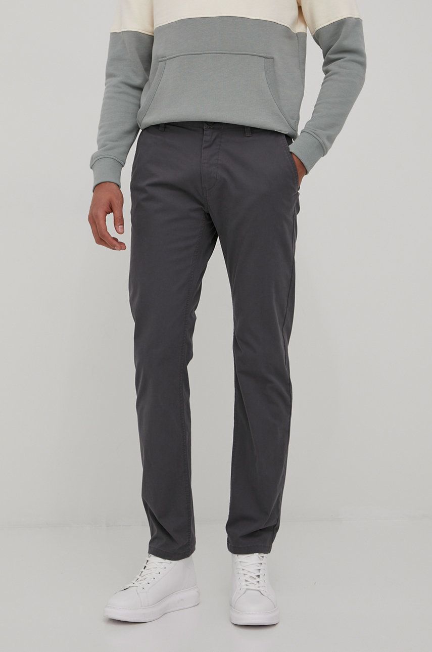 Tom Tailor pantaloni barbati, culoarea gri, drept answear.ro