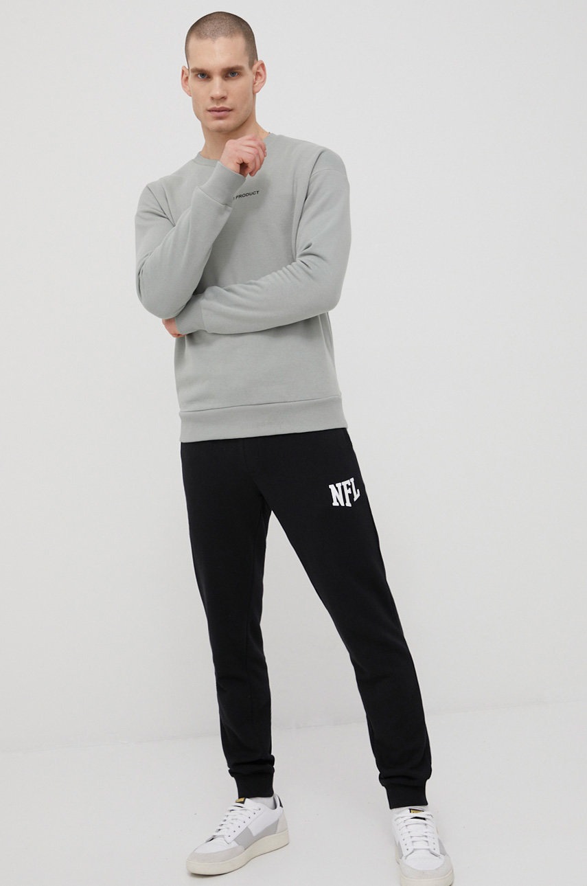 

Штани Jack & Jones чоловічі колір чорний з принтом
