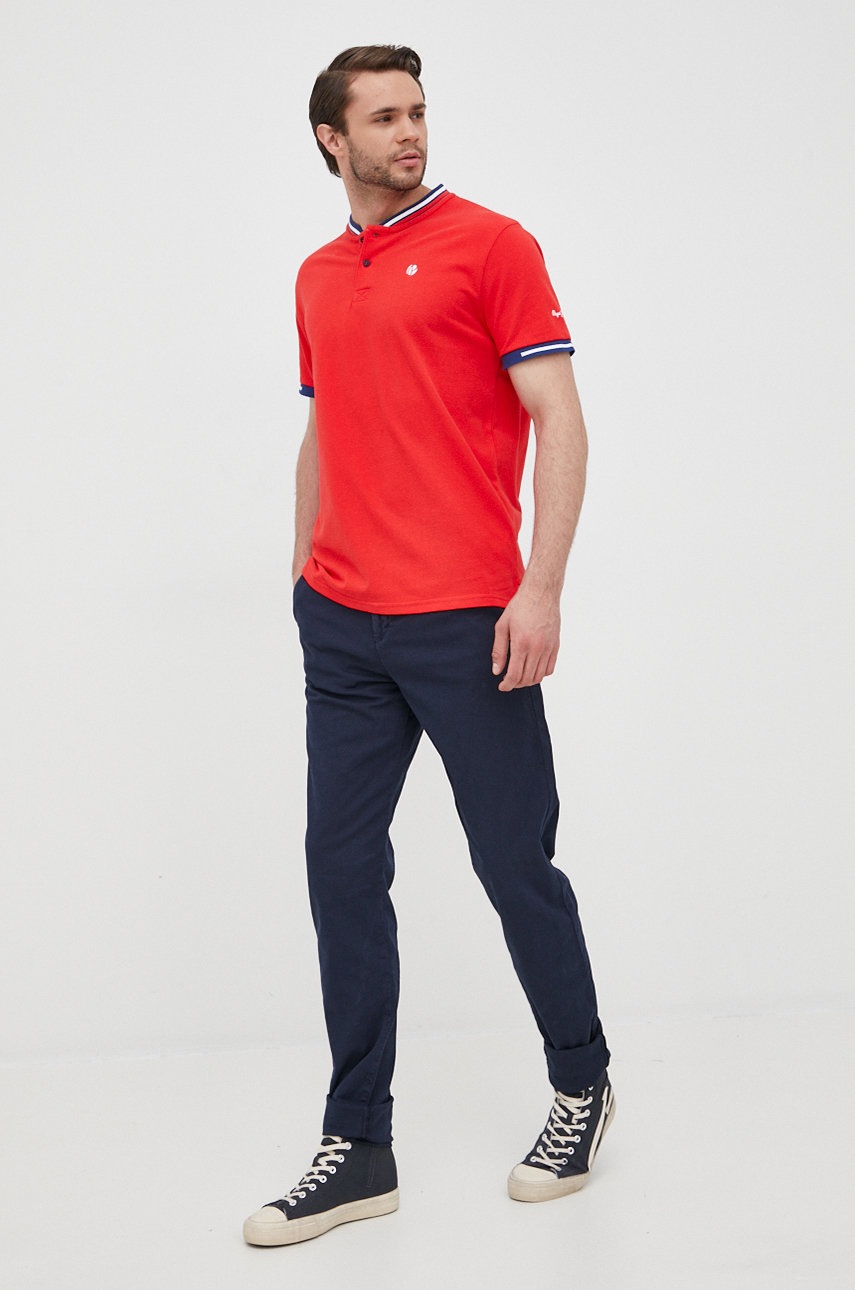 

Штани Guess чоловічі колір синій фасон chinos