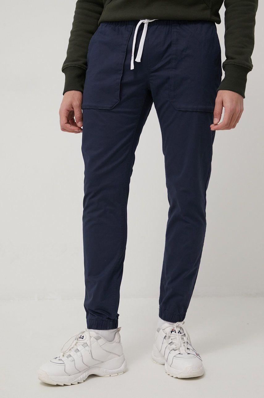 Tommy Jeans spodnie SCANTON męskie kolor granatowy joggery