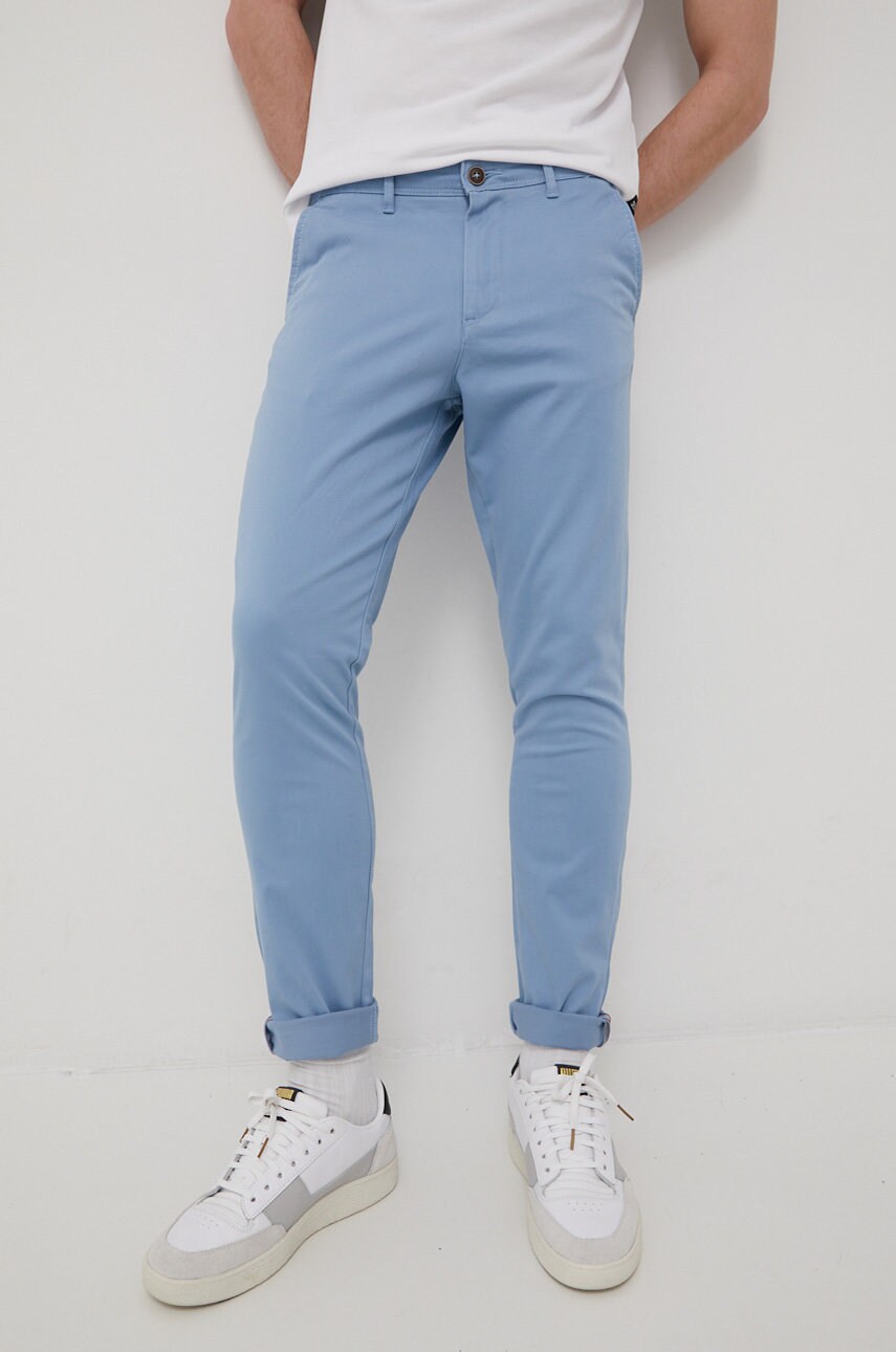 Produkt by jack & jones pantaloni barbati, culoarea violet, drept