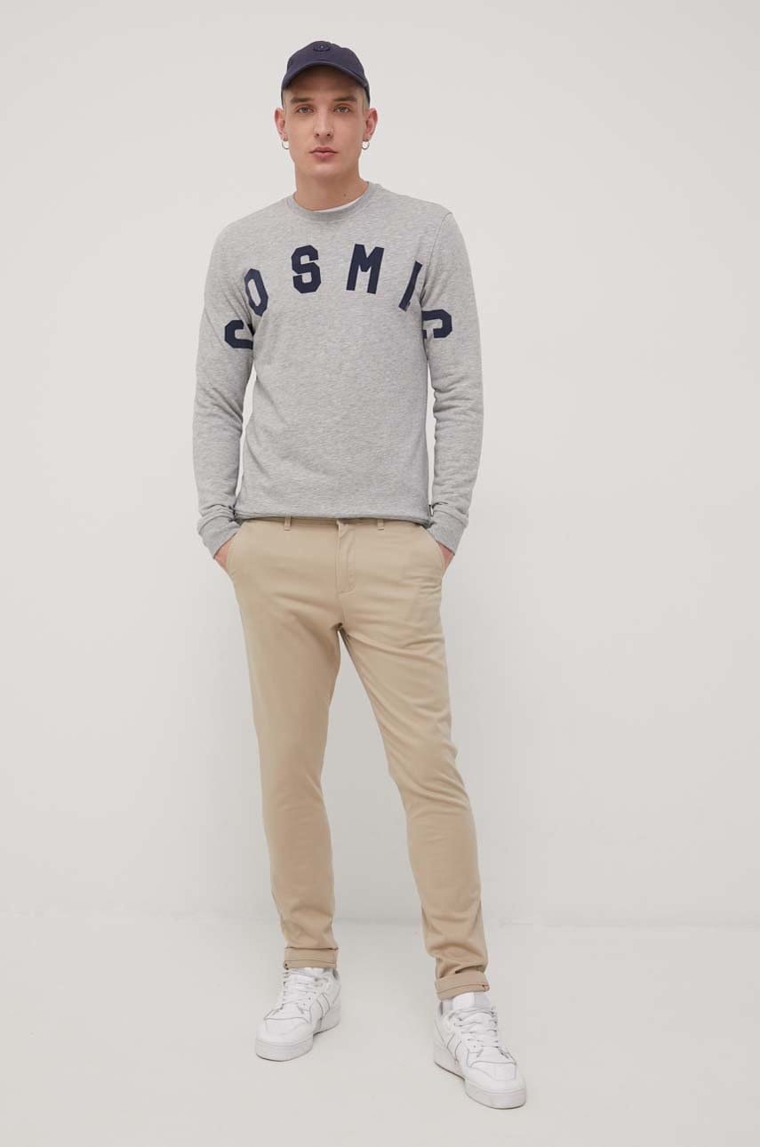 Produkt by jack & jones pantaloni barbati, culoarea bej, drept