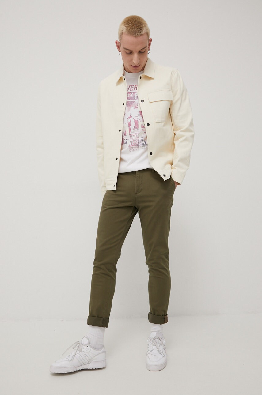 

Штани Produkt by Jack & Jones чоловічі колір зелений пряме