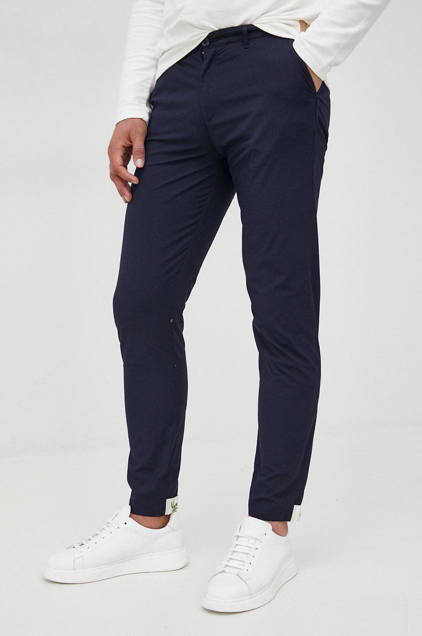 

Панталони Scotch & Soda мъжко в тъмносиньо със стандартна кройка, Тъмносин