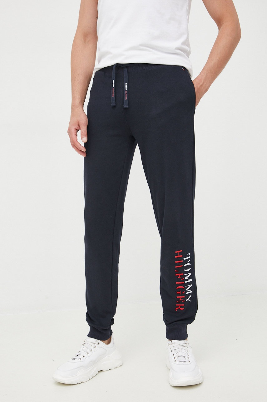 

Спортивные штаны Tommy Hilfiger мужские цвет синий с аппликацией