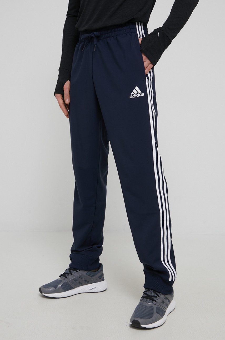 Adidas Pantaloni Gk8981 Barbati, Culoarea Albastru Marin