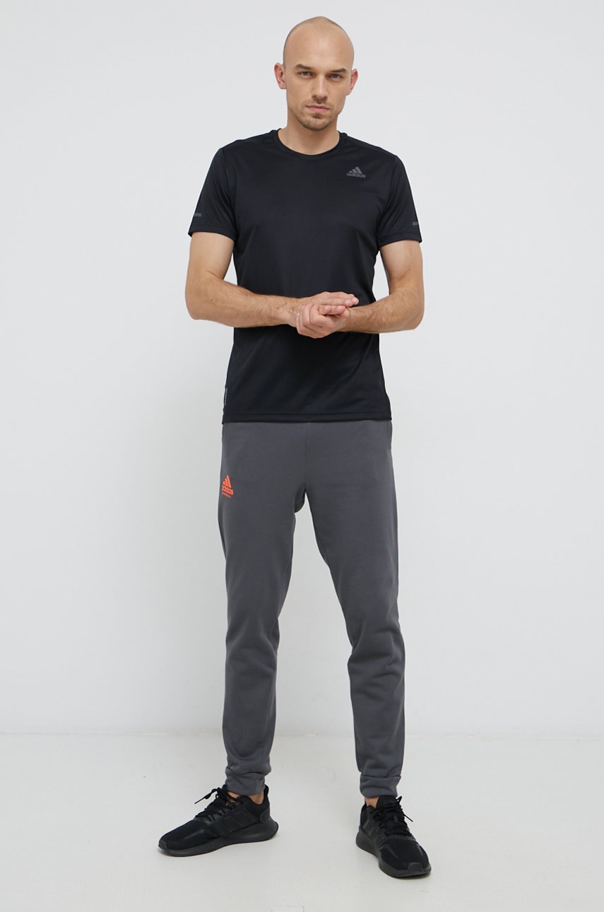 

Штани adidas Performance GT4400 чоловічі колір сірий гладке