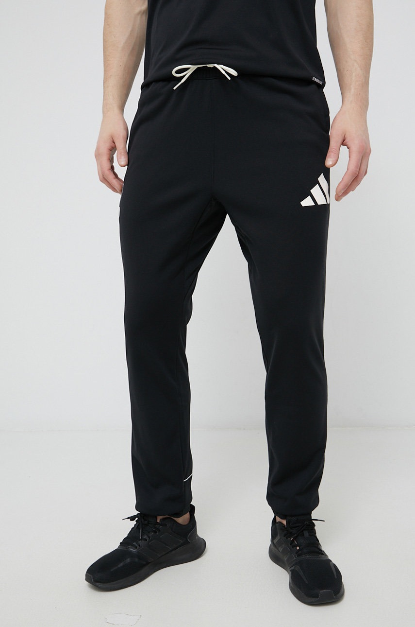 

Спортивні штани adidas Performance HB5449 чоловічі колір чорний однотонні