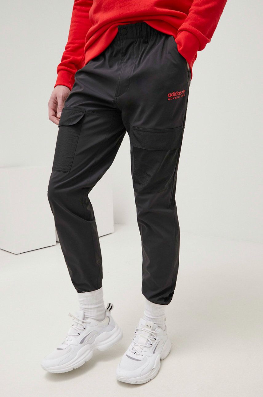 Adidas Originals spodnie męskie kolor czarny joggery