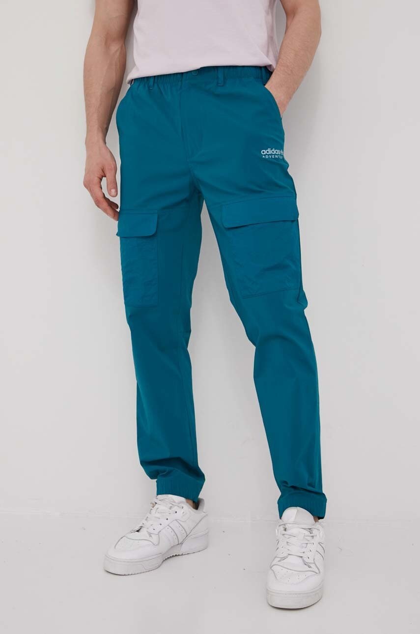 

Брюки adidas Originals HF4800 мужские цвет зелёный jogger