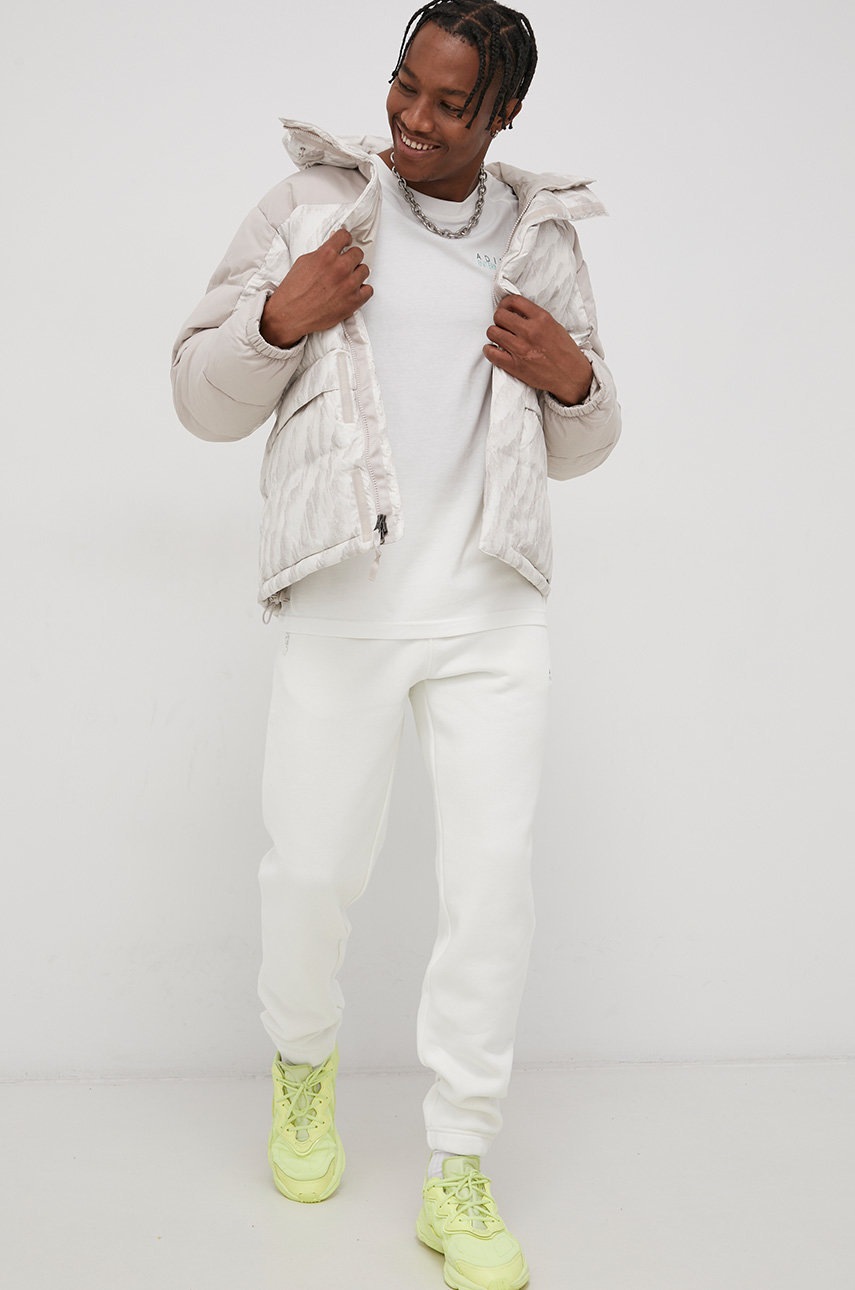 

Штани adidas Originals HF4893 чоловічі колір білий з аплікацією