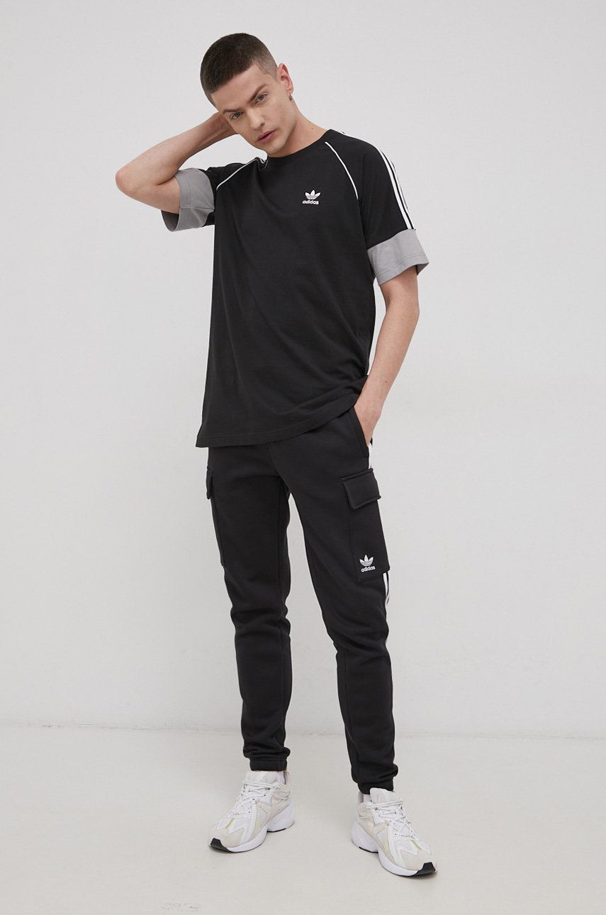 Adidas Originals Spodnie Adicolor męskie kolor czarny gładkie
