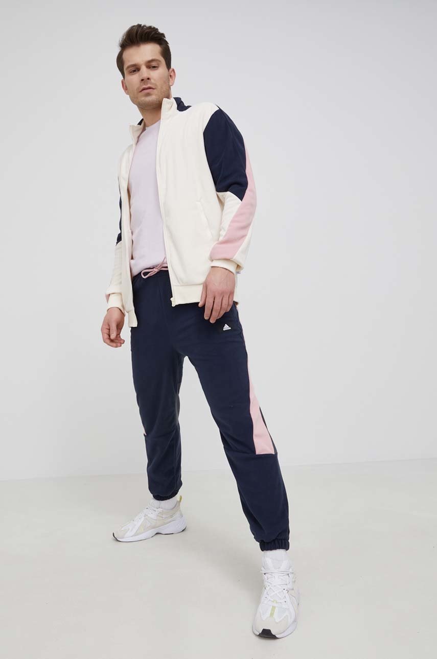 

Брюки adidas Performance HB0475 мужские цвет синий с узором