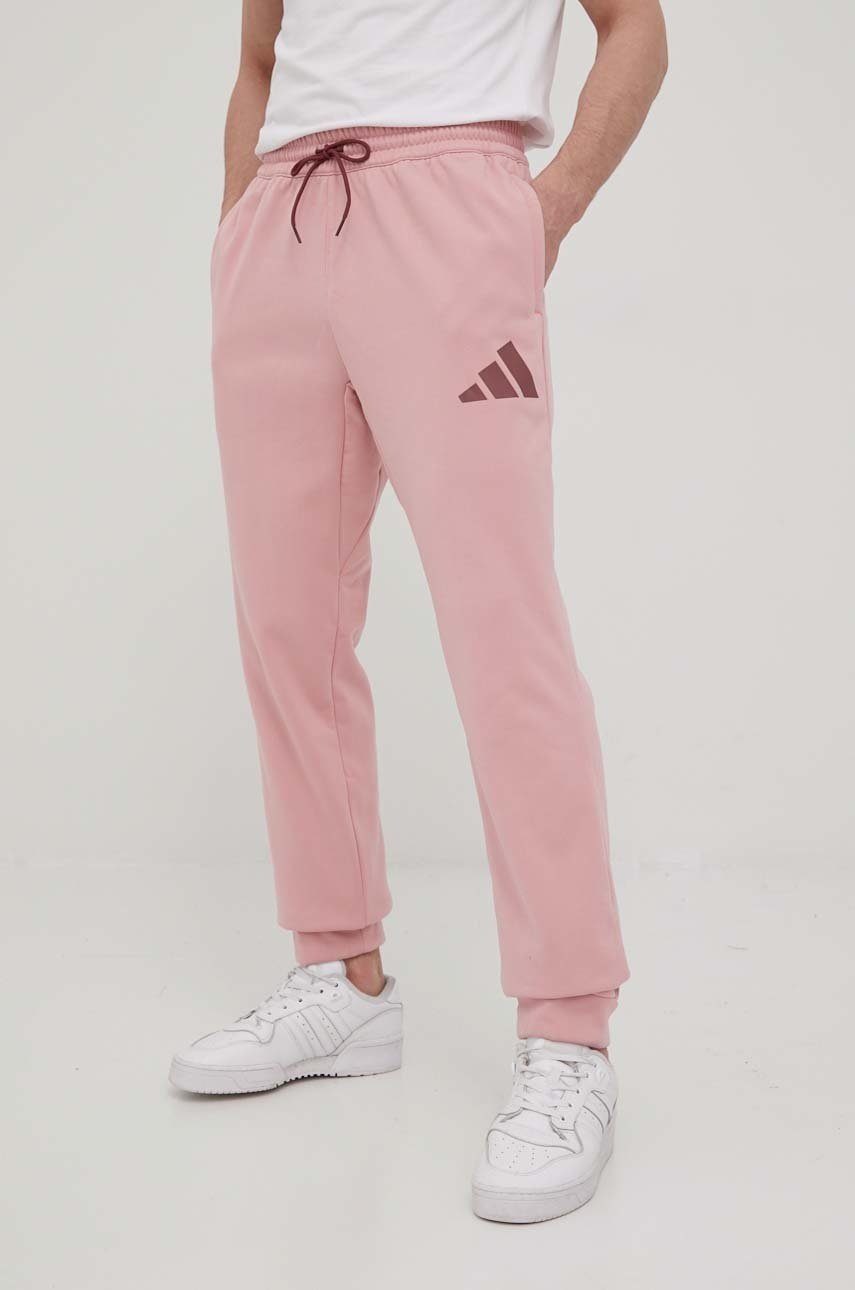 

Штани adidas Performance HB5448 чоловічі колір рожевий візерунок