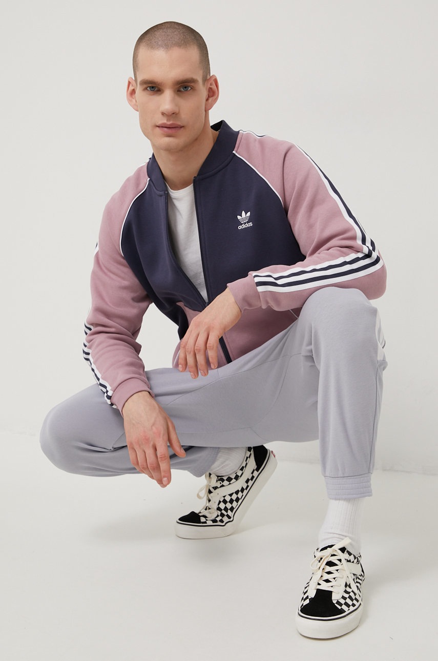 

Спортивные штаны adidas Performance HE2264 мужские цвет серый с аппликацией