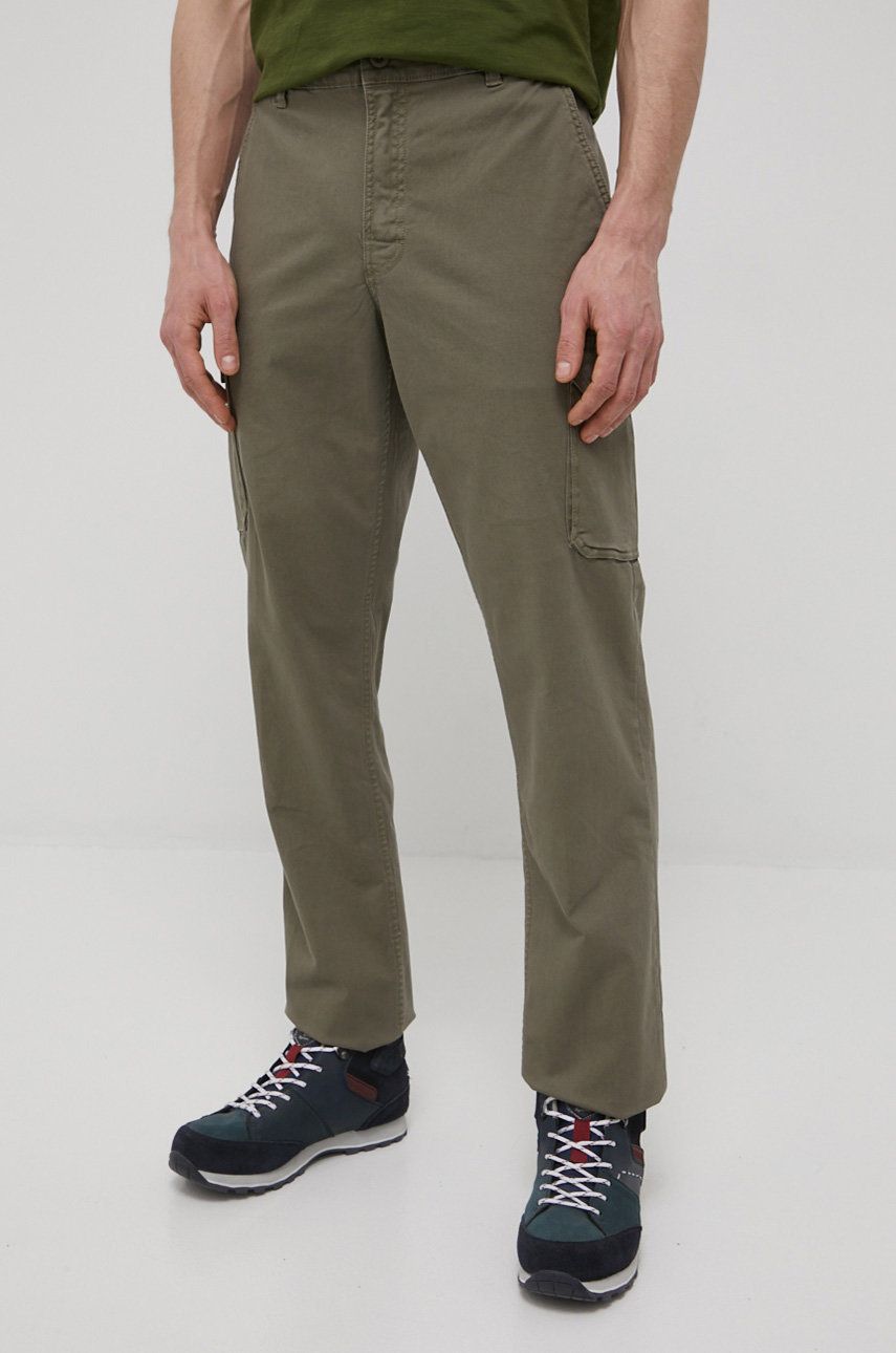 Columbia pantaloni de exterior Pacific Ridge Cargo barbati, culoarea verde, cu fason cargo answear.ro