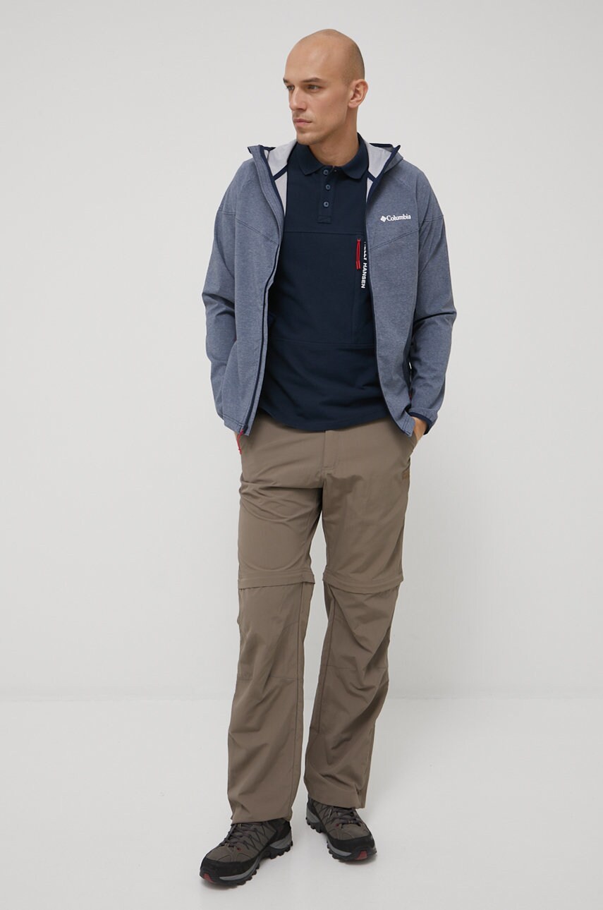 

Штани outdoor Jack Wolfskin Canyon Zip Off чоловічі колір коричневий