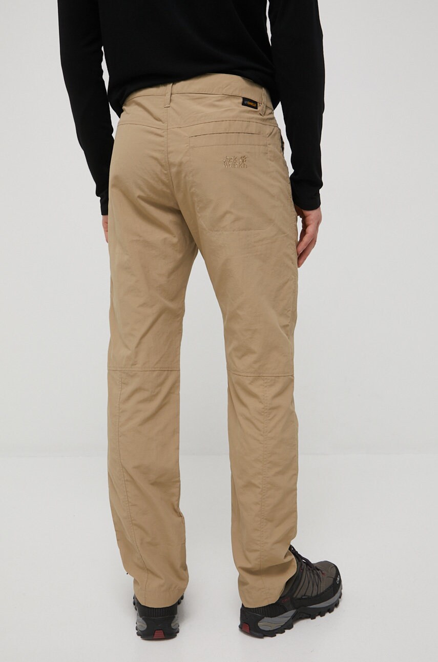 

Брюки outdoor Jack Wolfskin Desert Valley мужские цвет бежевый