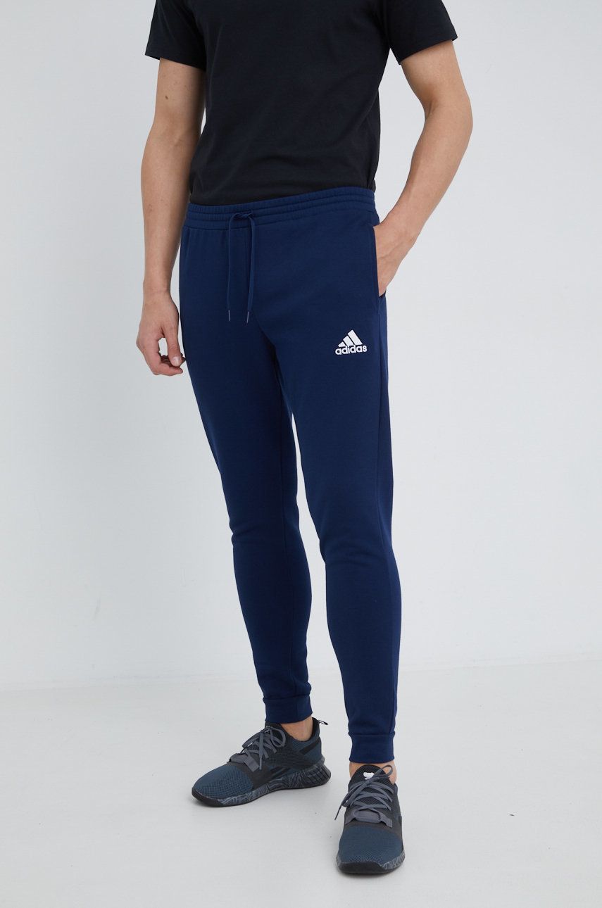 adidas Performance pantaloni de trening H57529 barbati, culoarea albastru marin, cu imprimeu