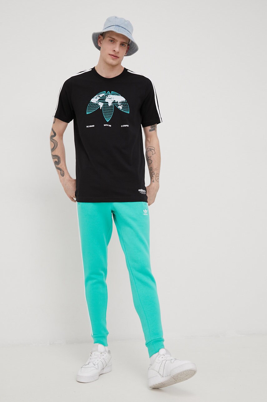 

Спортивные штаны adidas Originals Adicolor мужские цвет бирюзовый