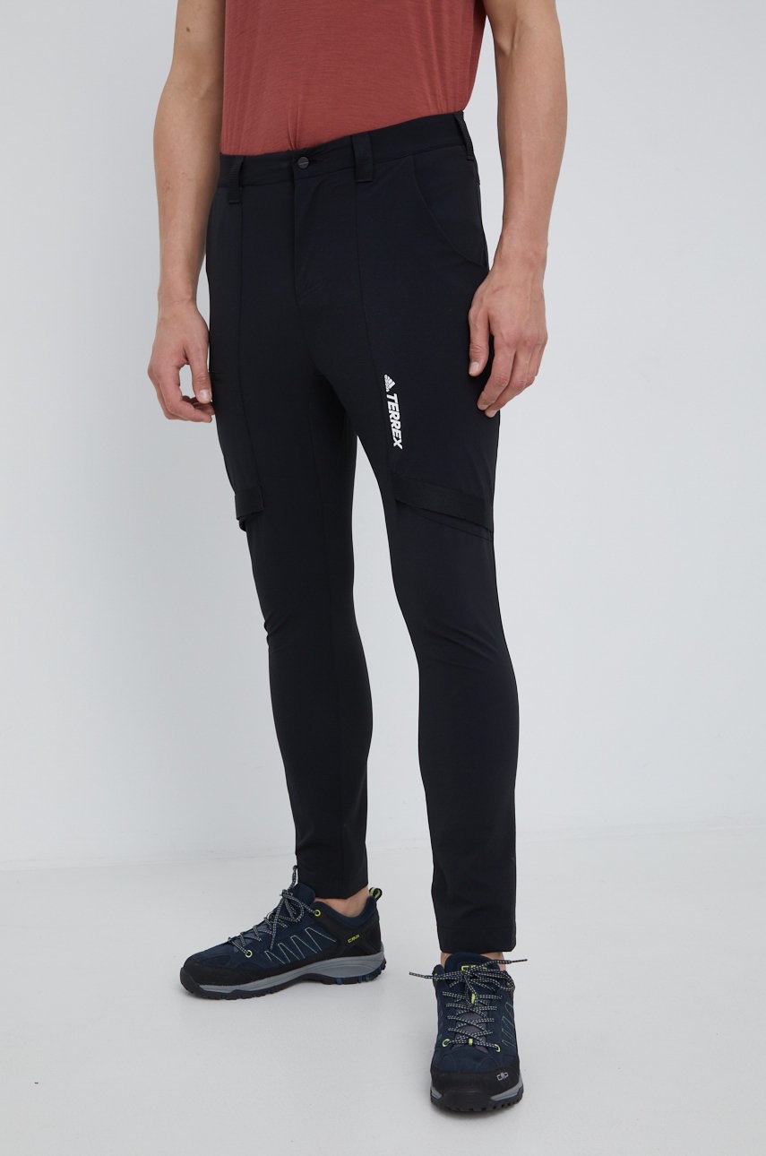 adidas TERREX pantaloni de exterior Zupahike GI7308 barbati, culoarea negru adidas TERREX pantaloni de exterior Zupahike GI7308 barbati, culoarea negru adidas TERREX