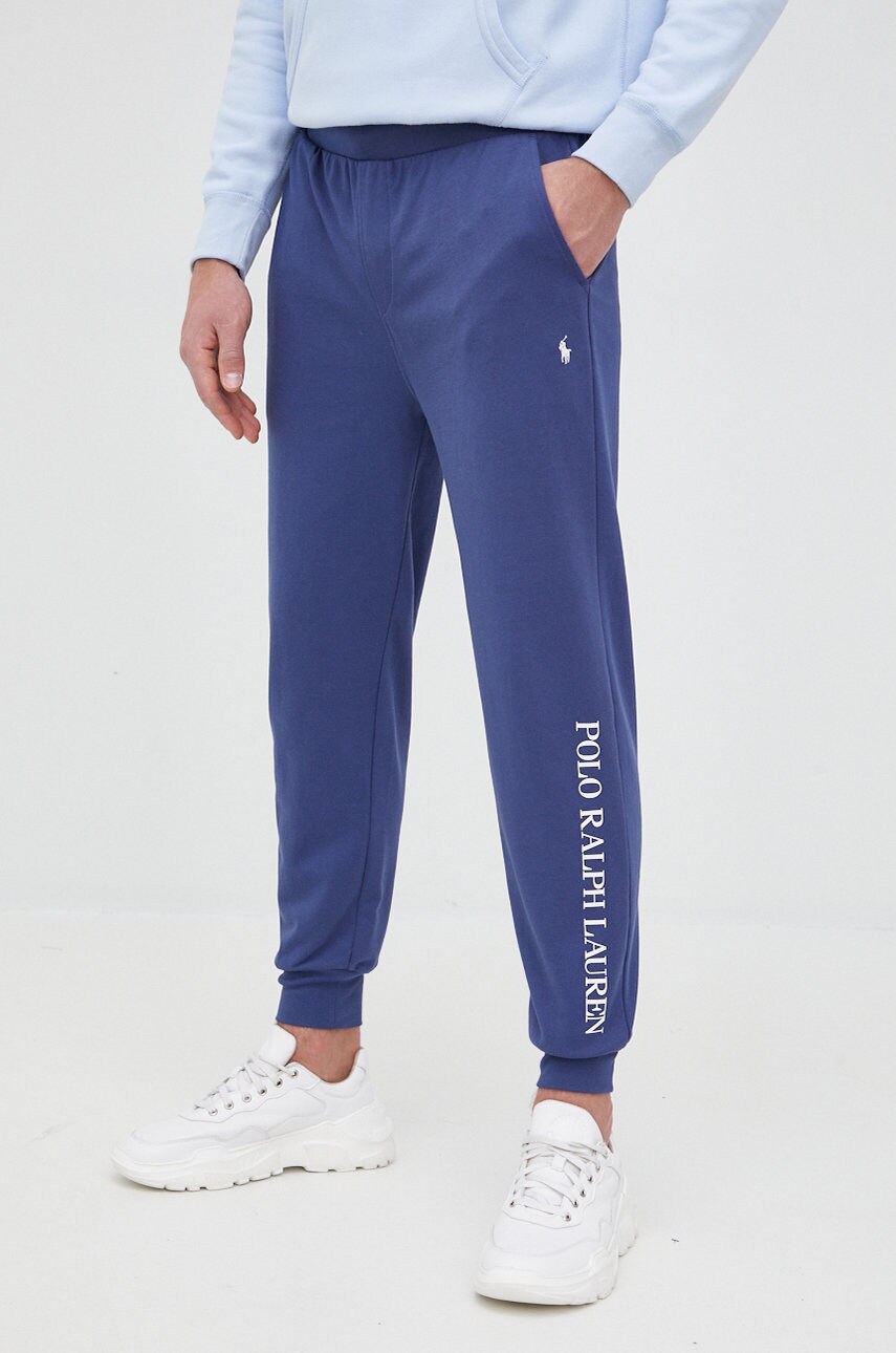 

Штани Polo Ralph Lauren чоловічі колір синій з принтом