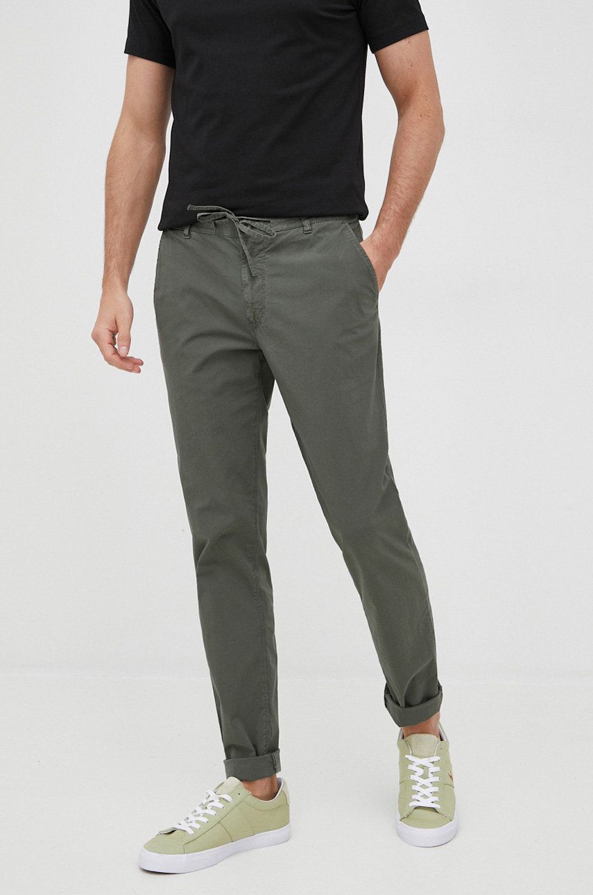Aeronautica Militare pantaloni barbati, culoarea verde, drept Aeronautica Militare