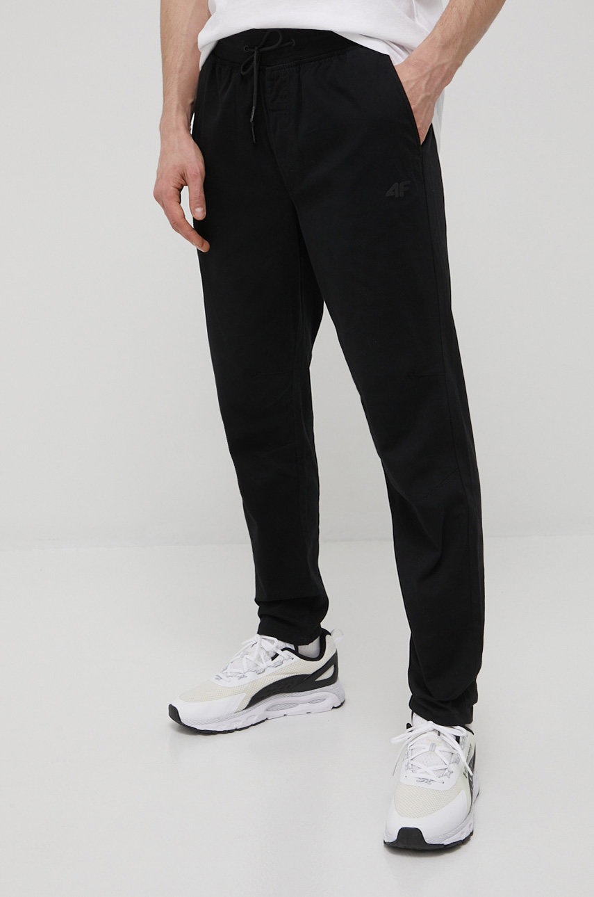 4F pantaloni barbati culoarea negru neted 4F pantaloni barbati culoarea negru neted