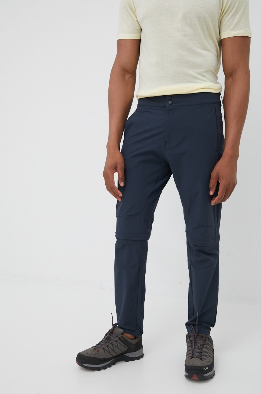 4f pantaloni de exterior barbati, culoarea albastru marin, drept
