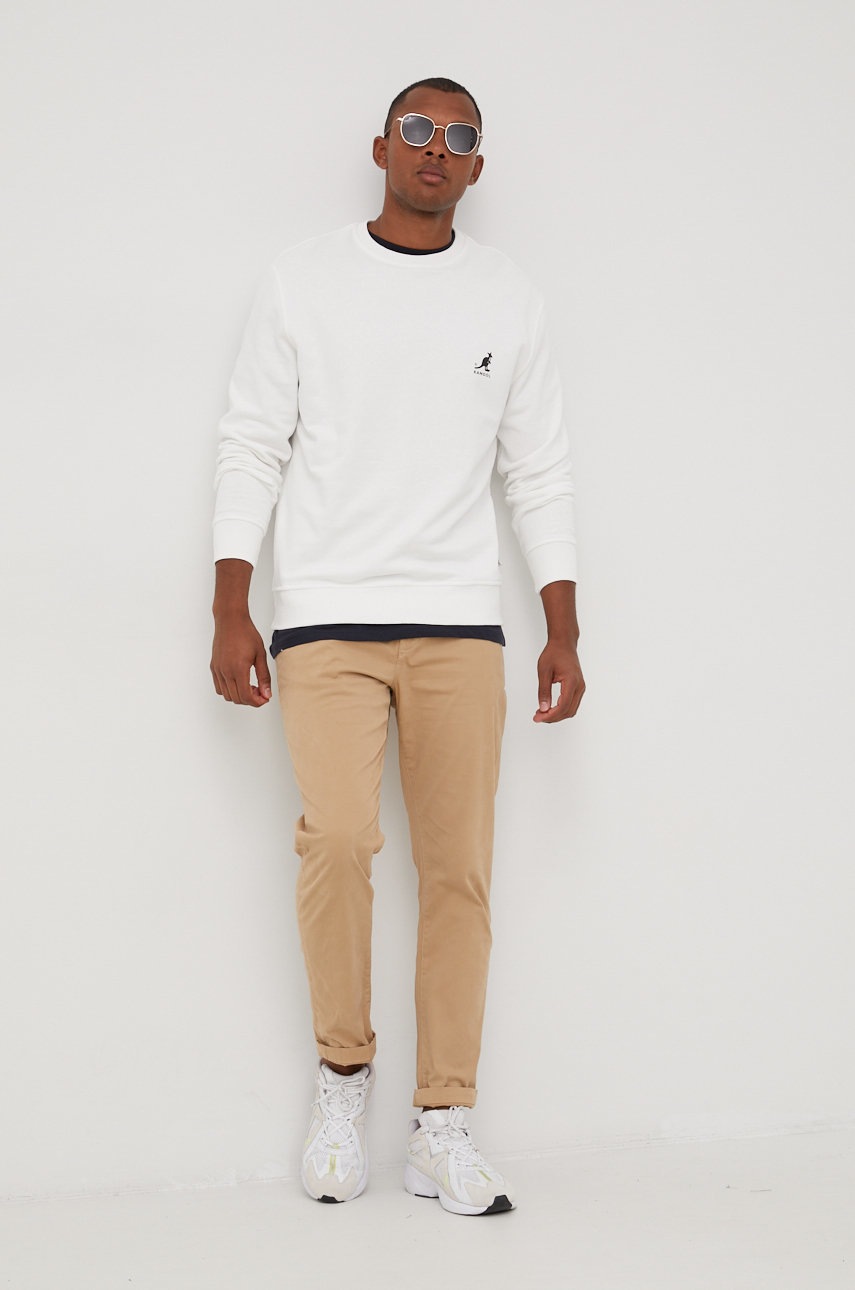 

Брюки Superdry мужские цвет бежевый фасон chinos