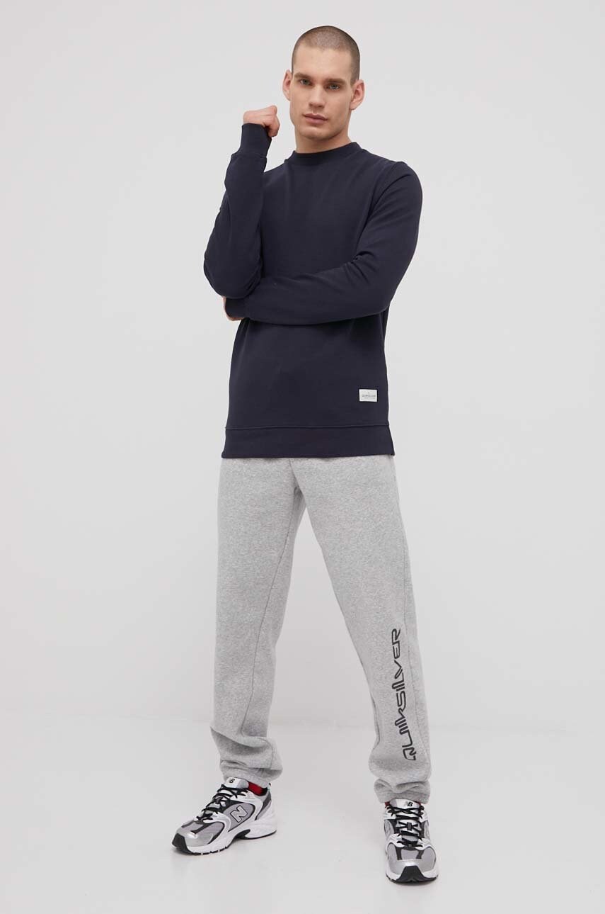 Quiksilver pantaloni barbati, culoarea gri, cu imprimeu