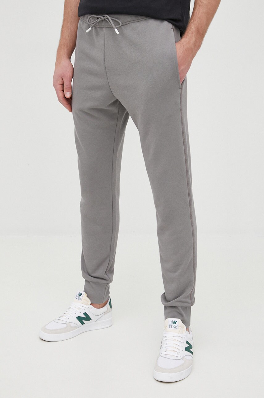 United colors of benetton pantaloni de trening barbati, culoarea gri, neted