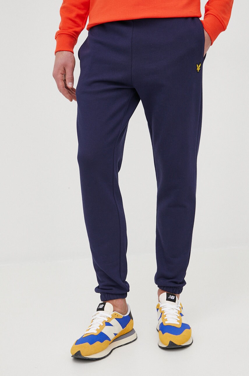 Lyle & scott barbati, culoarea albastru marin, neted