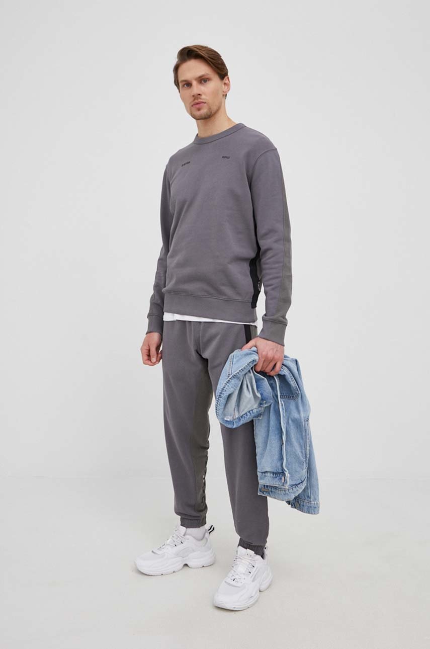 

Бавовняні штани G-Star Raw чоловічі з аплікацією