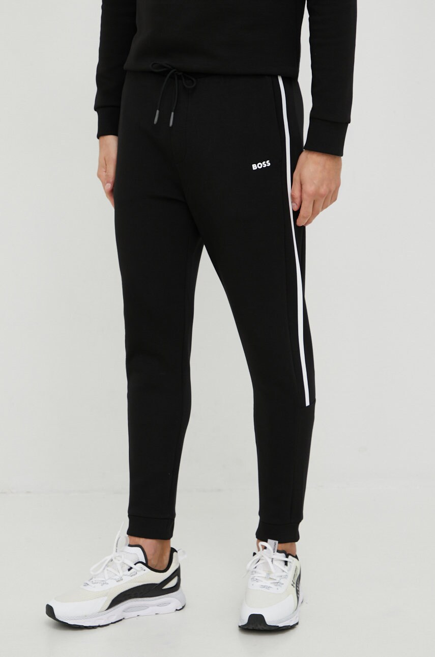 

Спортивные штаны BOSS Boss Athleisure мужские цвет чёрный однотонные