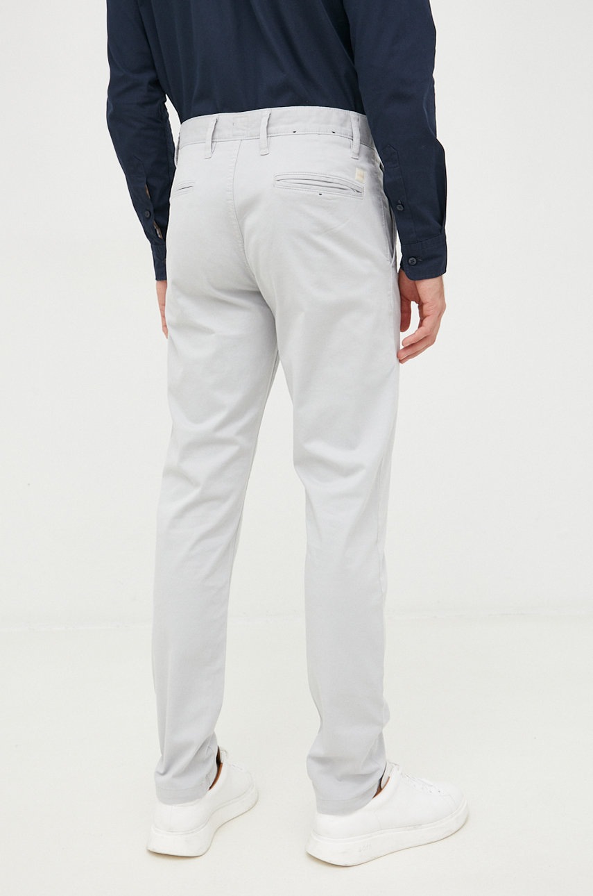 

Брюки BOSS Boss Casual мужские цвет серый фасон chinos