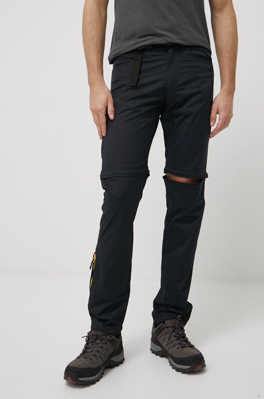 Wrangler pantaloni barbati, culoarea negru, drept