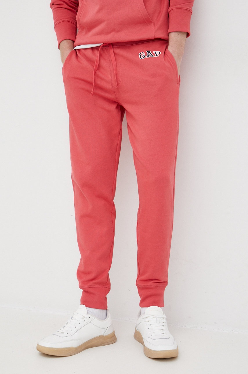 Gap Pantaloni De Trening Barbati, Culoarea Roz, Neted